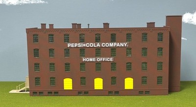 Atlas #0721 HO Scale Custom Painted ''Pepsi=Cola Company'' Building, Fully Built