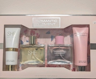 Gift Set SHE New York Perfume Romantic Moments Eau de Perfum and Body Lotion