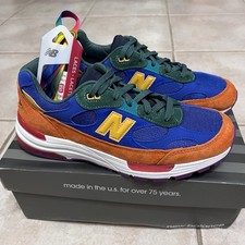 Size 9.5 - New Balance 992 Made in USA Multi-Color M992MC Royal Suede Sneaker NB