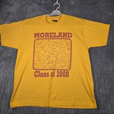 Moreland Class of 2000 T-Shirt Men’s XL Yellow Single Stitch Made In USA