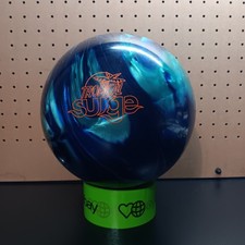 STORM Tropical Storm Bowling Ball 10 Lb Blue Marble 9 Lb 14 Oz Pre-owned Drilled