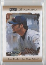 2003 Playoff Portraits Bronze Materials 42/50 Ryan Klesko (Bat) #61 1o3