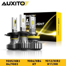 2x H7 6500K LED Headlight Kit High Low Beam Bulbs White Super Bright H4 H8 9005