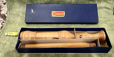 Consort Wooden Alto Recorder with Original Box