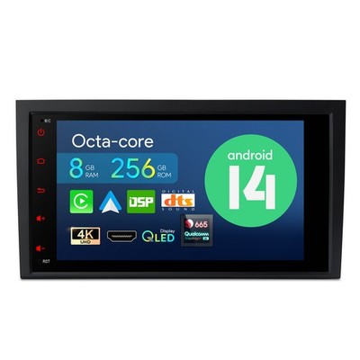 8'' Autoradio 8G+256G Android 14 Qualcomm 665 8-Kern 4K DTS Für AUDI A4 B6 S4 RS4