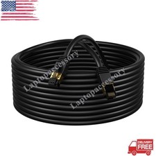 CAT8 Ethernet Cable Super Speed 40Gbps LAN 3ft 6ft 10ft 25ft Black Gold