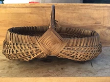 Vintage Small Woven Basket Nice!