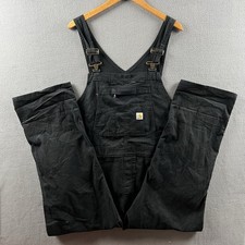 Carhartt Overalls Women s 2XL Black Regular Fit Double Knee OR6001-W Workwear