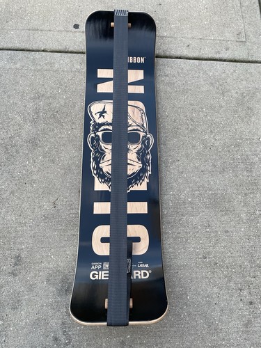 Gibbon Giboard Balance Board Black Natural Wood Cork Fabric with Jib Line Caesar