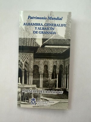 2011 Spain 2 Euro UNESCO Alhambra de Granada Proof Coin Card New with Folder