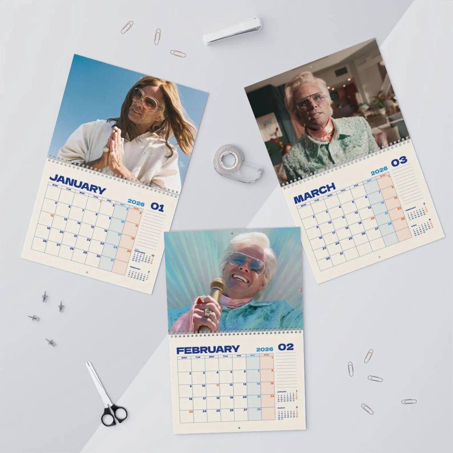 Baby Billy Freeman 2026 Wall Calendar, Funny TV Character Comedy Planner