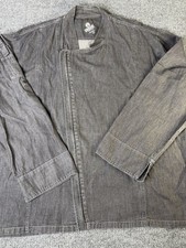 Urban Chef Works Jacket Men's 2XL Gray Cotton Chef Coat Utility