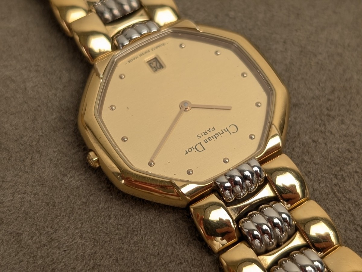 Christian Dior オクタゴナル時計　45.134 ゴールド Christian Dior 45.134 Gold Silver Two-Tone Quartz Men's Watch