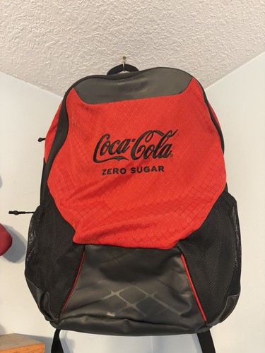 Coca-Cola Zero Sugar Soda Theme Advertising Backpack Bag Red/Black