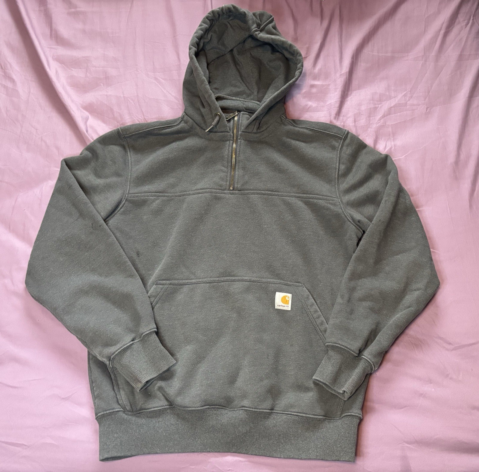 Carhartt Paxton Rain Defender Hoodie Heavyweight 1/4 Zip Men Medium Original Fit