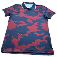G/Fore G4 Camouflage Golf Polo Shirt Red Camo CBN G4MF22K112 Men  s Size Medium