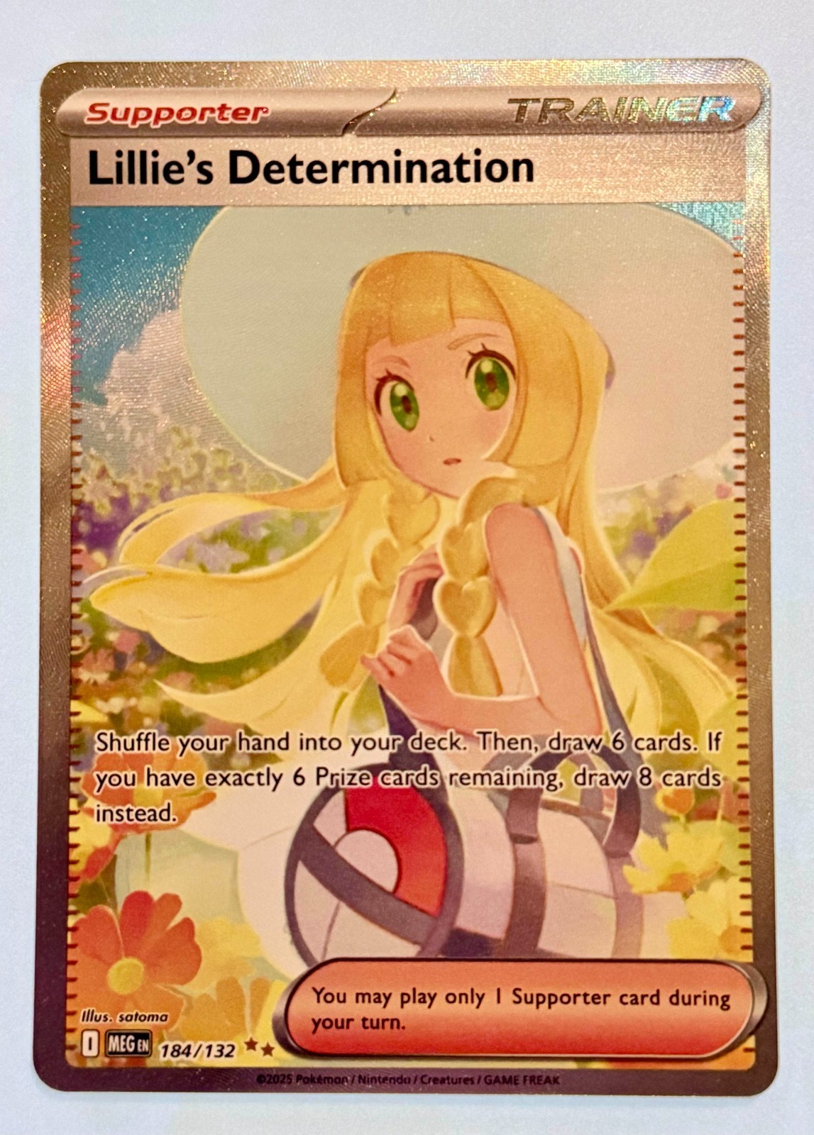 Pokemon - Lillie's Determination SIR 184/132 - Mega Evolutions - Near Mint