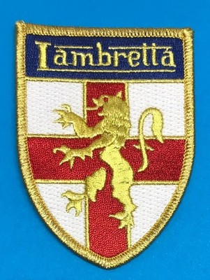 SCOOTER MOD PATCH - LAMBRETTA LION ST GEORGE SHIELD