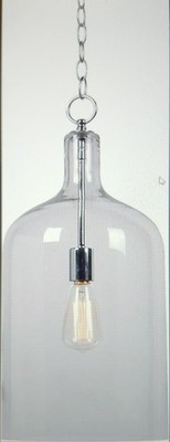 Kenroy Home 91830CLR Capri 1-Light Pendant Clear Finish
