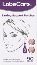 - Clear Ear Lobe Support Patches for Earrings - Comfortable and Hypoallergenic E