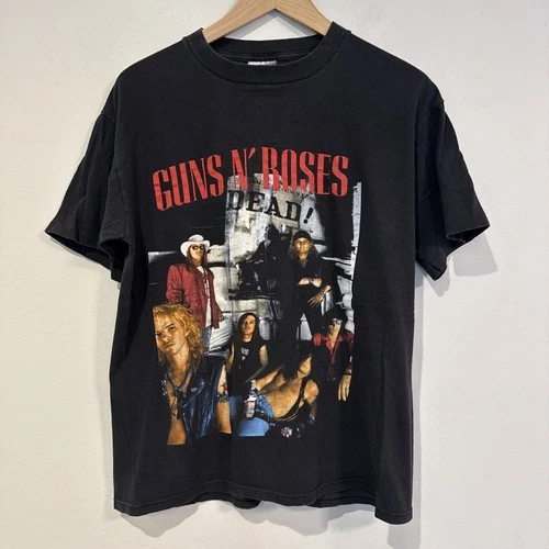 Guns N Roses Here Today Gone To Hell Tour Brock 1990s vintage concert t-shirt, vintage, size L, single stitch, B+ condition