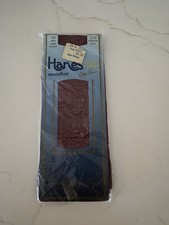 Vtg Hanes Lace Textured Knee Highs Berry Jubilee One Size