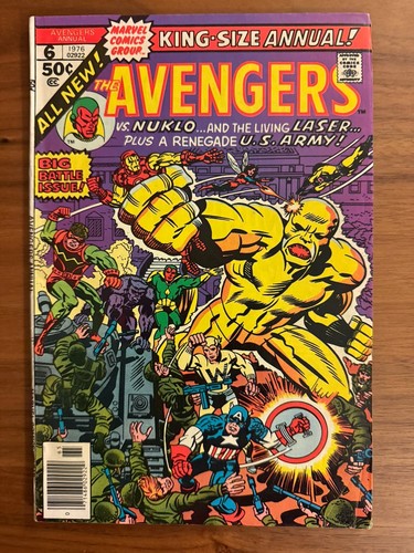 Avengers Annual #6 | 1976 | NUKLO | Perez art | Kirby cover | Whizzer