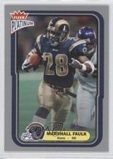 2004 Fleer Platinum Platinum Finish 32/100 Marshall Faulk #50 HOF 0q3