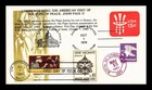 US COVER SAINT FRANCIS OF ASSISI FDC COMBO DUAL CANCEL POPE JOHN PAUL II VISIT
