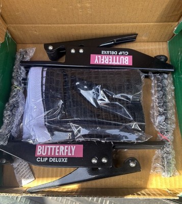 Butterfly Clip Deluxe Tischtennisnetz & Pfostenclip - Ersatz TT Set Pack