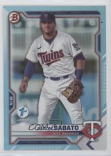 2021 Bowman Draft 1st Edition Sky Blue Foil Aaron Sabato #BD-163 z7h