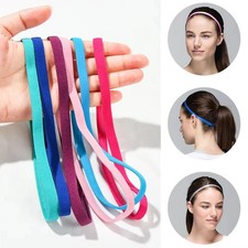 5/10pcs Women Men Yoga Hair Bands Sports Headband Girls Candy Color Sport Anti-S