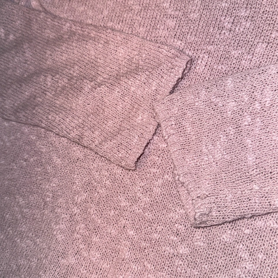 Suéter Tejido Rosa Forever 21 - M Mezcla Algodón Manga Larga Cuello Redondo Acogedor Foto 3 de 4