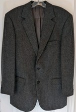 Brooks Brothers Blazer Men  s 40R Gray 100 Lambswool Jacket Vintage 2004 Italy
