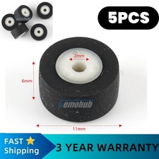 5PCS 10 6 2mm Pinch Roller Wheel Tape Recorder Rubber Pressure Belt Pulleys