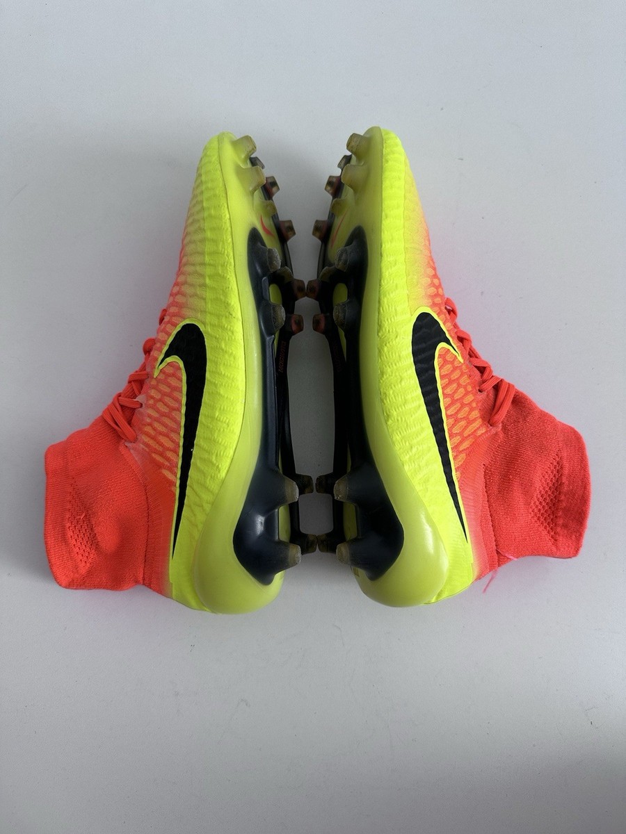 Nike Magista Obra FG Yellow Orange ACC Football Cleats Soccer