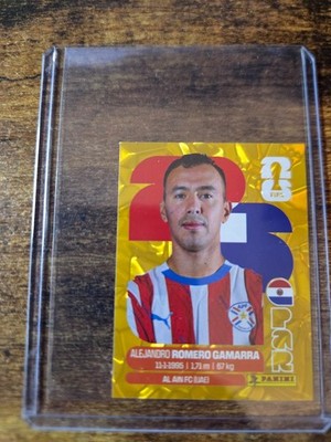 2026 Panini FIFA World Cup Stickers Alejandro Romero Gamarra Gold Crumple PAR 16