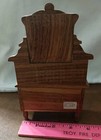 Brown Wooden Vanity with Mirror Dollhouse Bedroom Furniture 1:12 Scale — photo 2
