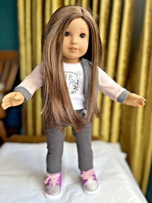 American Girl Puppe Create Your Own mit Jess Form Gesicht & Outfit wunderschön