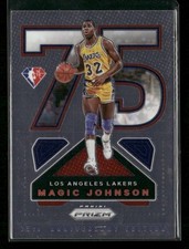 Magic Johnson NBA 75th Logo Retail 2021-22 Panini Prizm #15