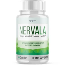 (1 Pack) Nervala Nerve Nootropic All Natural Super Nerve Supplement 60 Capsules