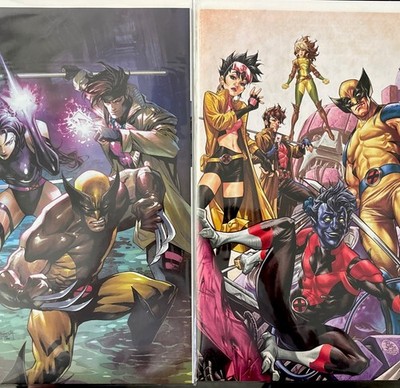 Uncanny X-Men #7 & #9 + Rogue & Gambit #1 , All Virgin Variants 1:50