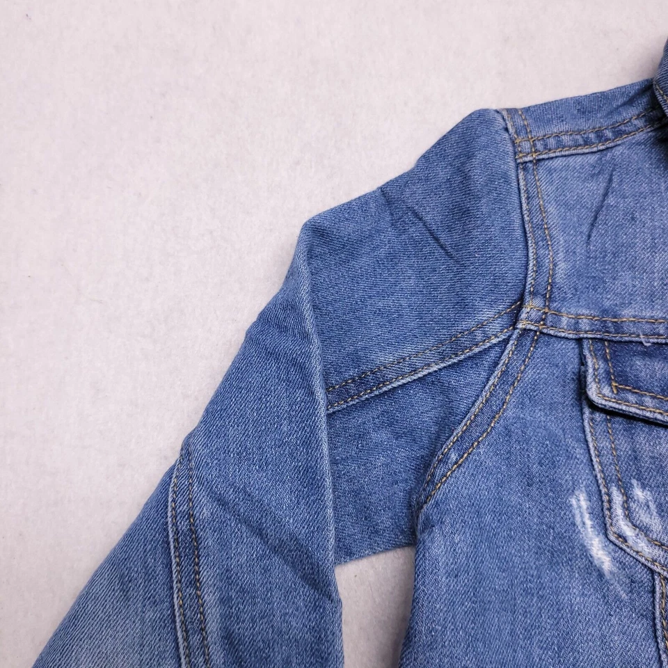 Chaqueta Denim Manga Larga Abotonada Informal Epic Threads Jóvenes Niñas Talla 7 Azul Foto 4 de 4