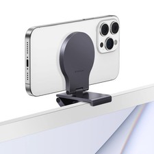 Magnetic Smartphone Webcam Mount for Desktop Monitors Displays