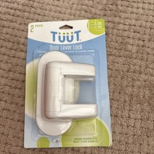New Tuut Door Lever Lock -2 Pack for Child Proofing Door Handles - Child Safety.