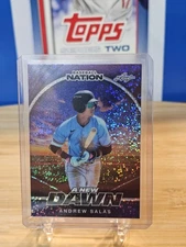 ANDREW SALAS LEAF 2025 BASEBALL NATION PURPLE SPARKLE 3/8 # NB-6