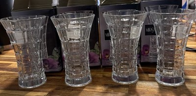 Mikasa Monarchy 4-3/4  Crystal Bud Vase New (open Box) LOT OF 4