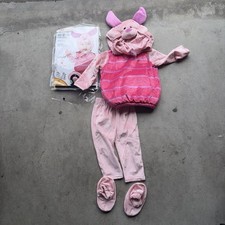 Spirit Halloween Size 12-18m Winnie the Pooh Baby Piglet Costume Complete In Bag