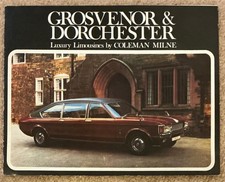 COLEMAN MILNE Grosvenor V & Dorchester V Ford Luxury Limousine Brochure Undated