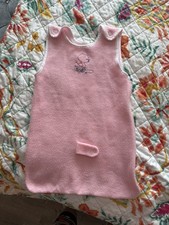 Vtg Pink Carter  s Baby Sleep Sack Seat Belt Slot Up to 20 Lbs